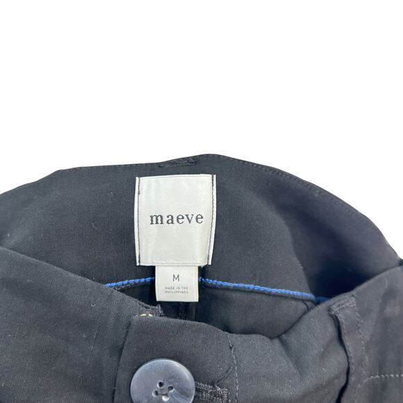 Anthropologie Maeve The Colette Linen Blend Maxi Skirt Black Size Medium - Picture 10 of 12